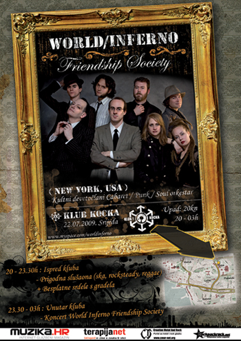 The World/Inferno Friendship Society @ Kocka, Split